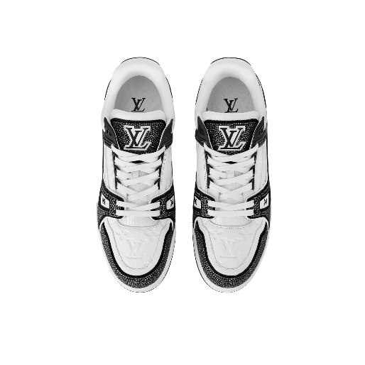 Louis Vuitton Trainer | Black White dettagli Swarovski | Numero 44