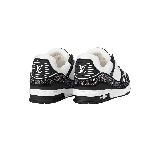 Louis Vuitton Trainer | Black White dettagli Swarovski | Numero 44