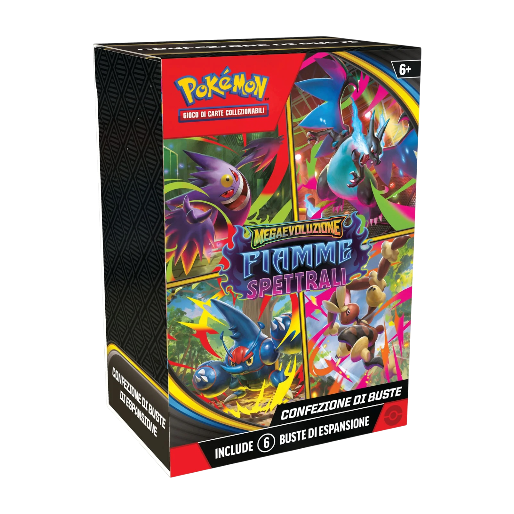 Pokémon | Bundle 6 buste Megaevoluzione: “Fiamme spettrali”