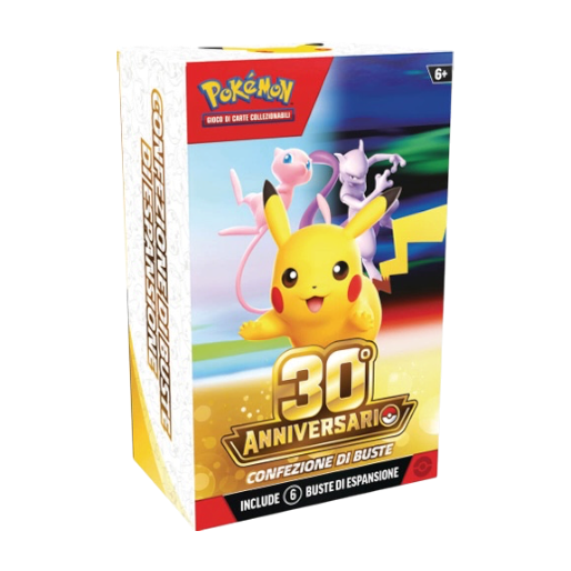 Pokémon | Bundle 6 buste 30th Anniversario | Pack 10 pcs sealed | DATA USCITA 02.10.2026 (Pre-Order)
