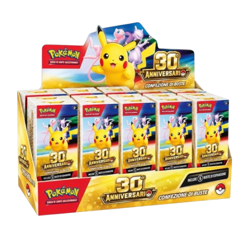 Pokémon | Bundle 6 buste 30th Anniversario | Pack 25 pcs sealed