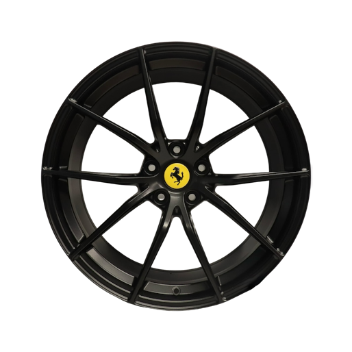 Ferrari 812 SuperFast | Set 4 cerchi originali Ferrari 20” • nero opaco - 323894 323895